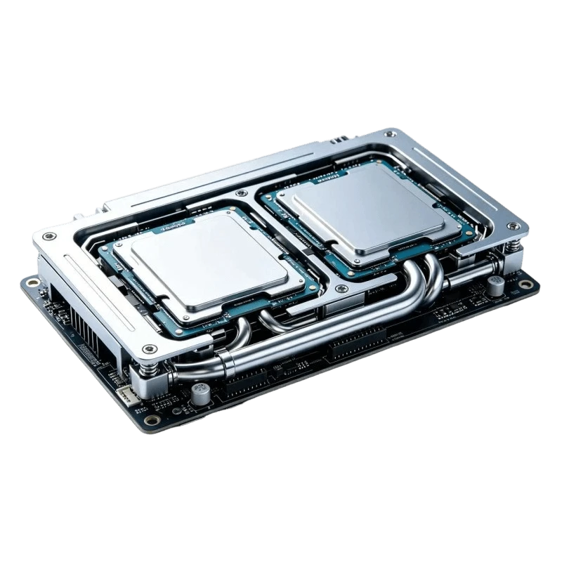双 CPU 集成液冷模块